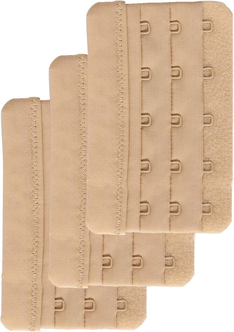 Magicmode Women's Bra Extender 5 Hook Plus Size Bra Strap Extenders 3pcs-Pack - Image 1